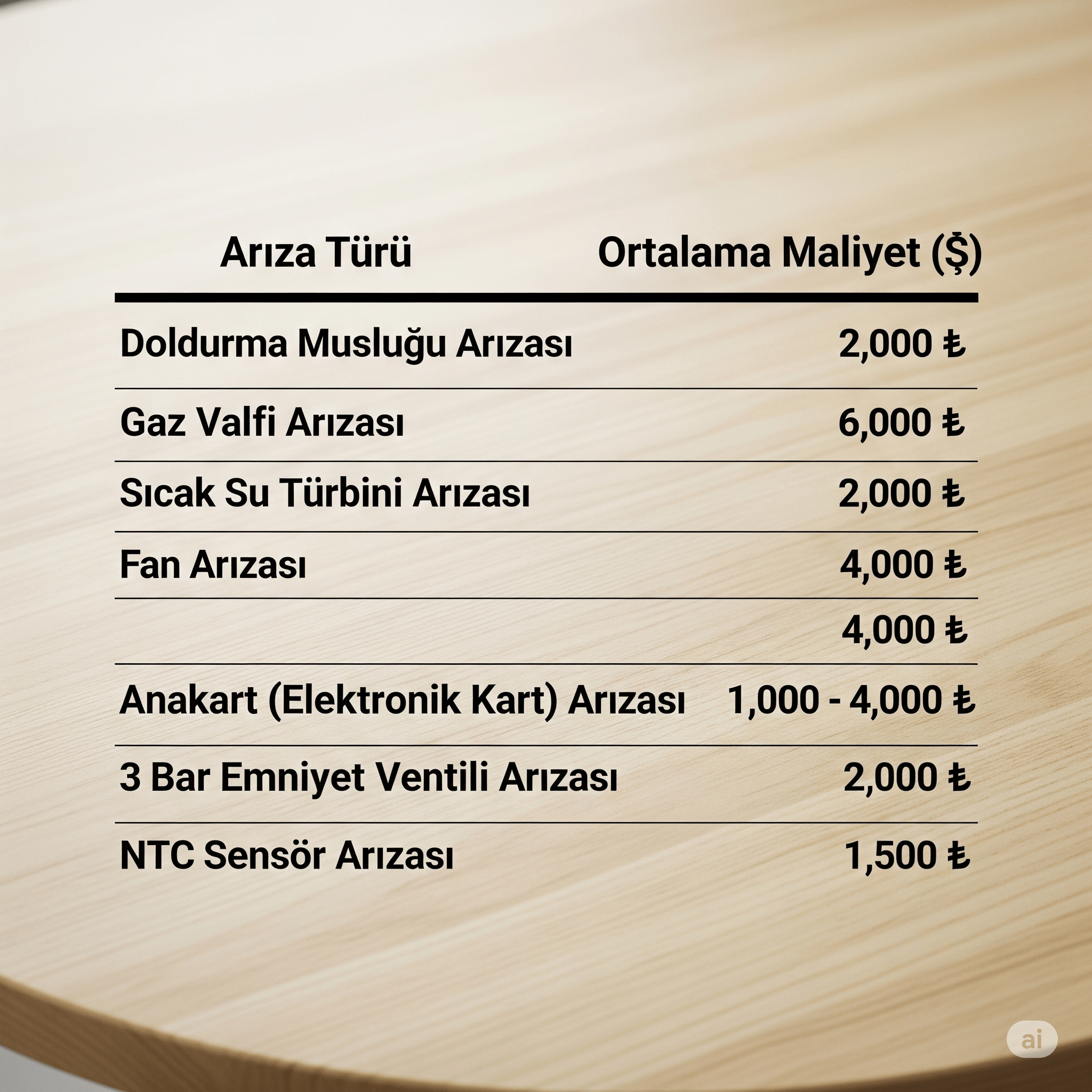 Vaillant Kombi Yedek Parça Fiyatları