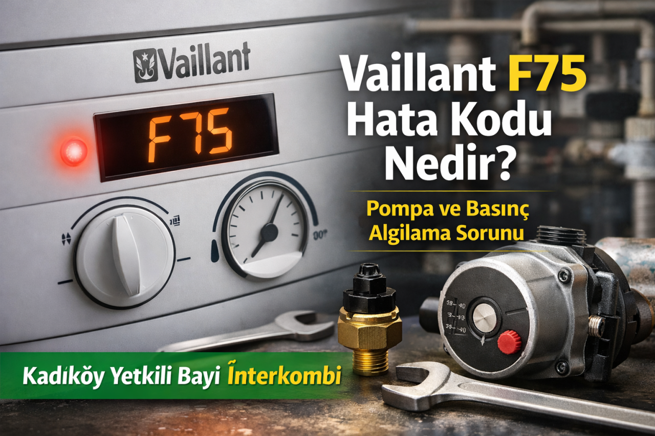Vaillant F75 Hata Kodu Nedir? Pompa ve Basınç Algılama Sorunu | Kadıköy Yetkili Bayi