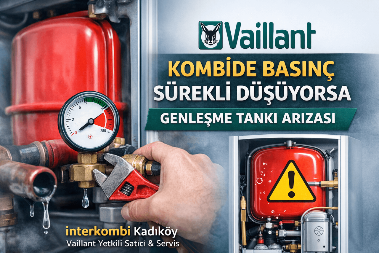Vaillant Kombide Basınç Sürekli Düşüyorsa: Genleşme Tankı Arızası