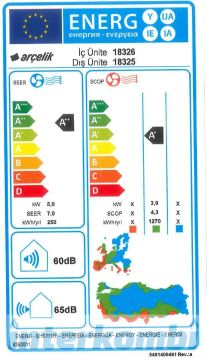 ARÇELİK WiFi ULTRA HİJYEN PLUS PROSMART BLACK INVERTER KLİMA 24.000 Btu/h A++ Sınıfı R32 - MONTAJ DAHİL