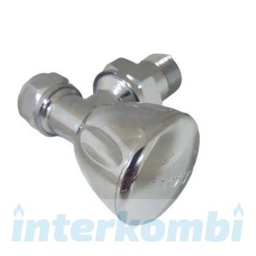 Eca 1/2” RV3 Krom Köşe Radyatör Vanası