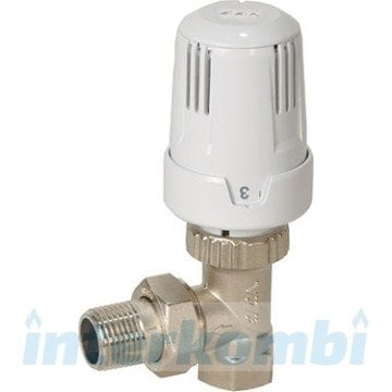 Eca 1/2 Termostatik Köşe Radyatör Vanası TRV3 (Havlupan Kalorifer Petek)