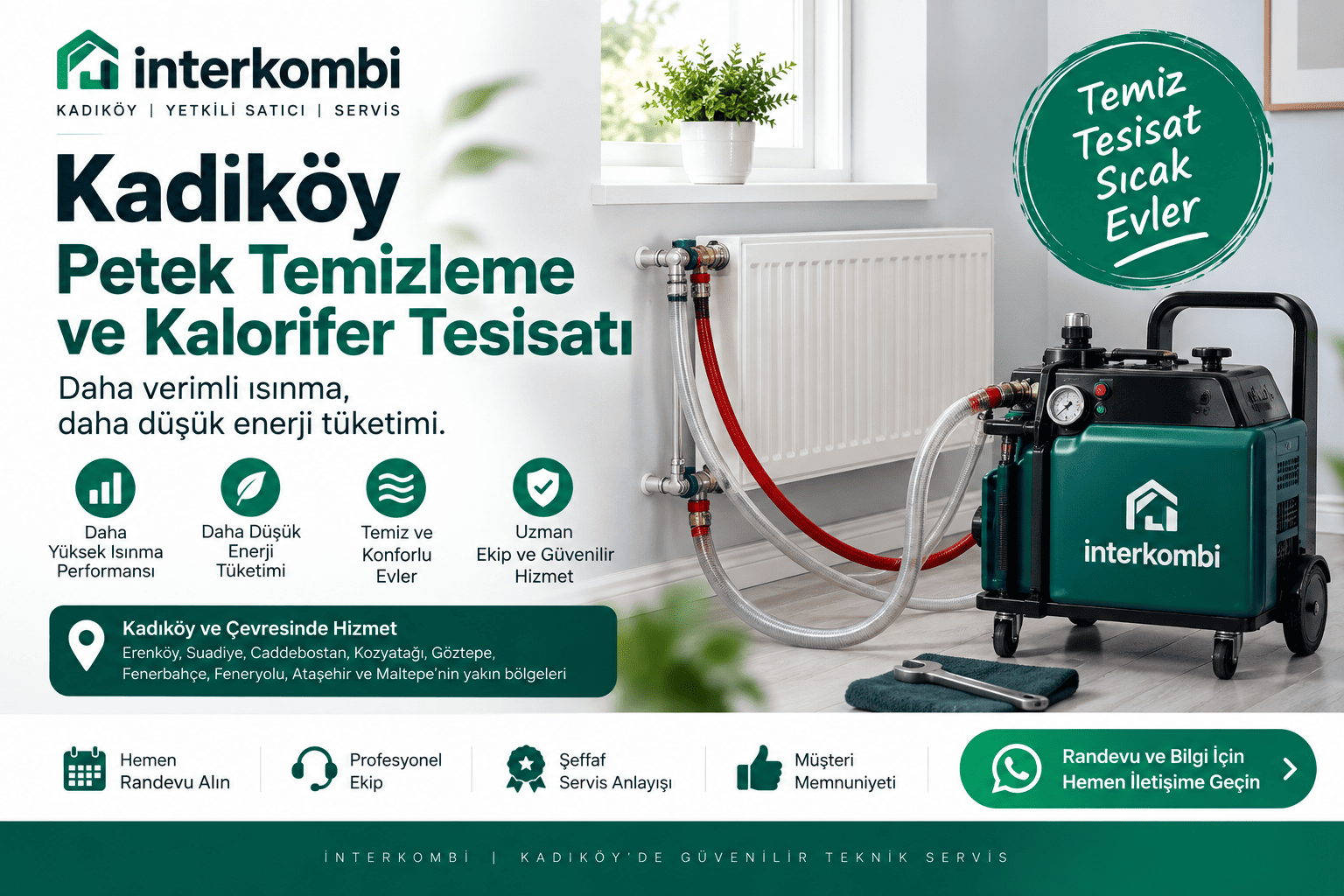 Kadıköy Petek Temizleme ve Kalorifer Tesisatı Yıkama